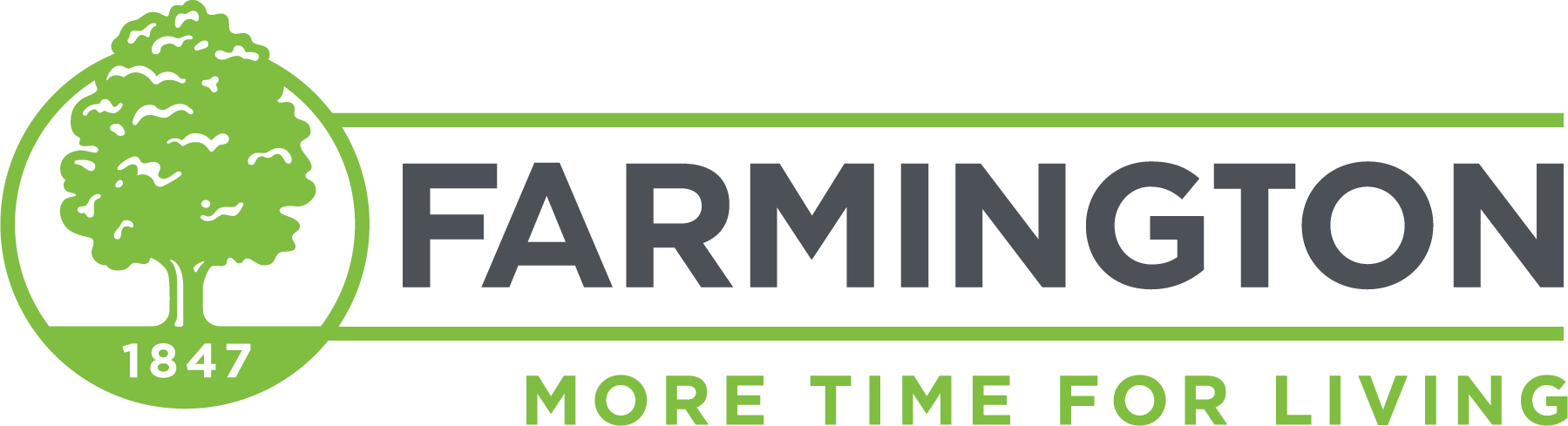 Farmington City Horizontal Green Logo