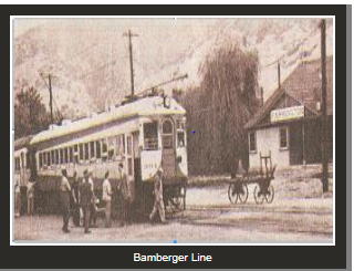 Old Photo of Bamberger Trolley Line