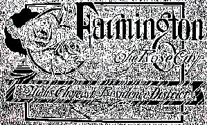 Old Clipping of Farmington, The Rose City Logo