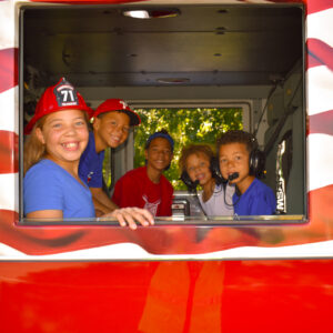 Children in Fire Truck