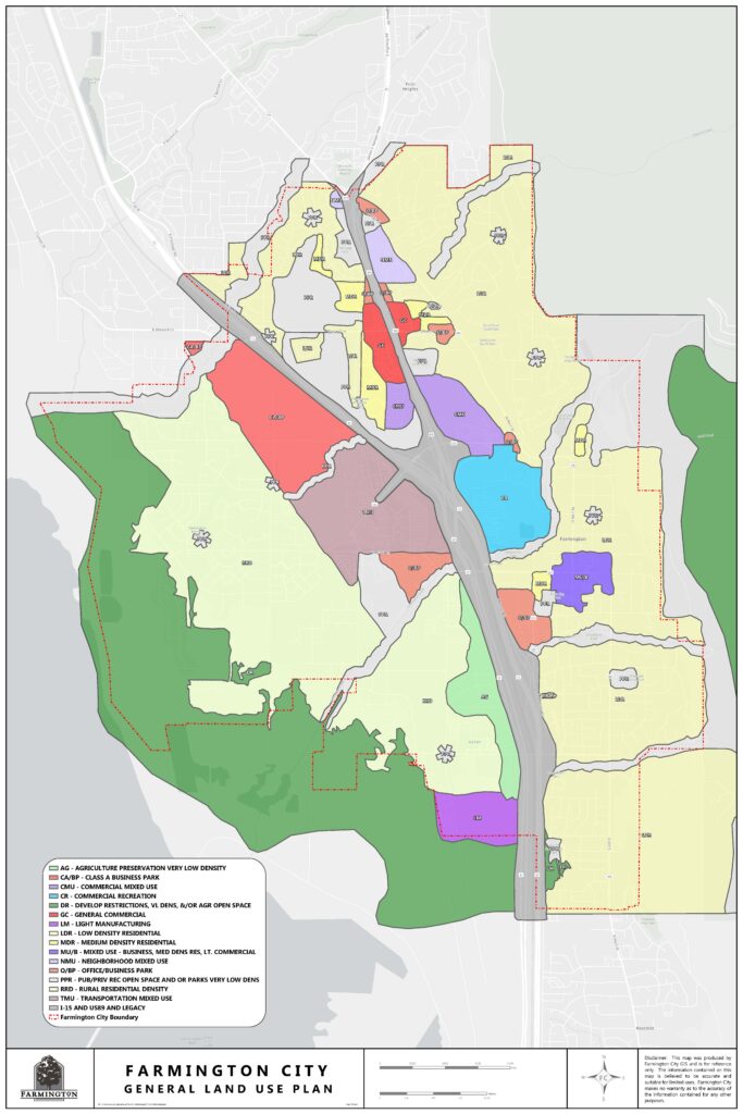 Farmington City General Plan Map