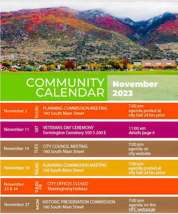 Community Calendar Nov 2023