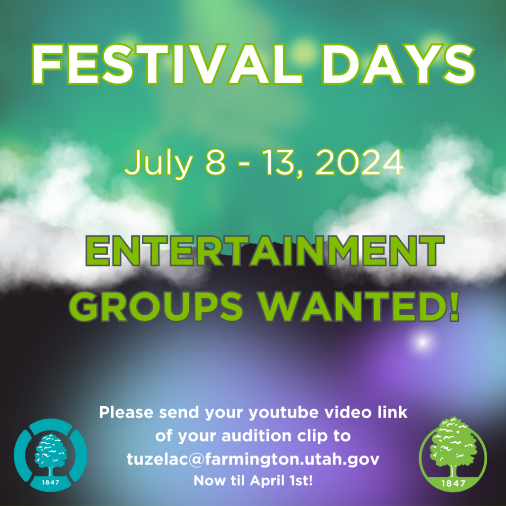 Festival Days Entertainment Groups Wanted