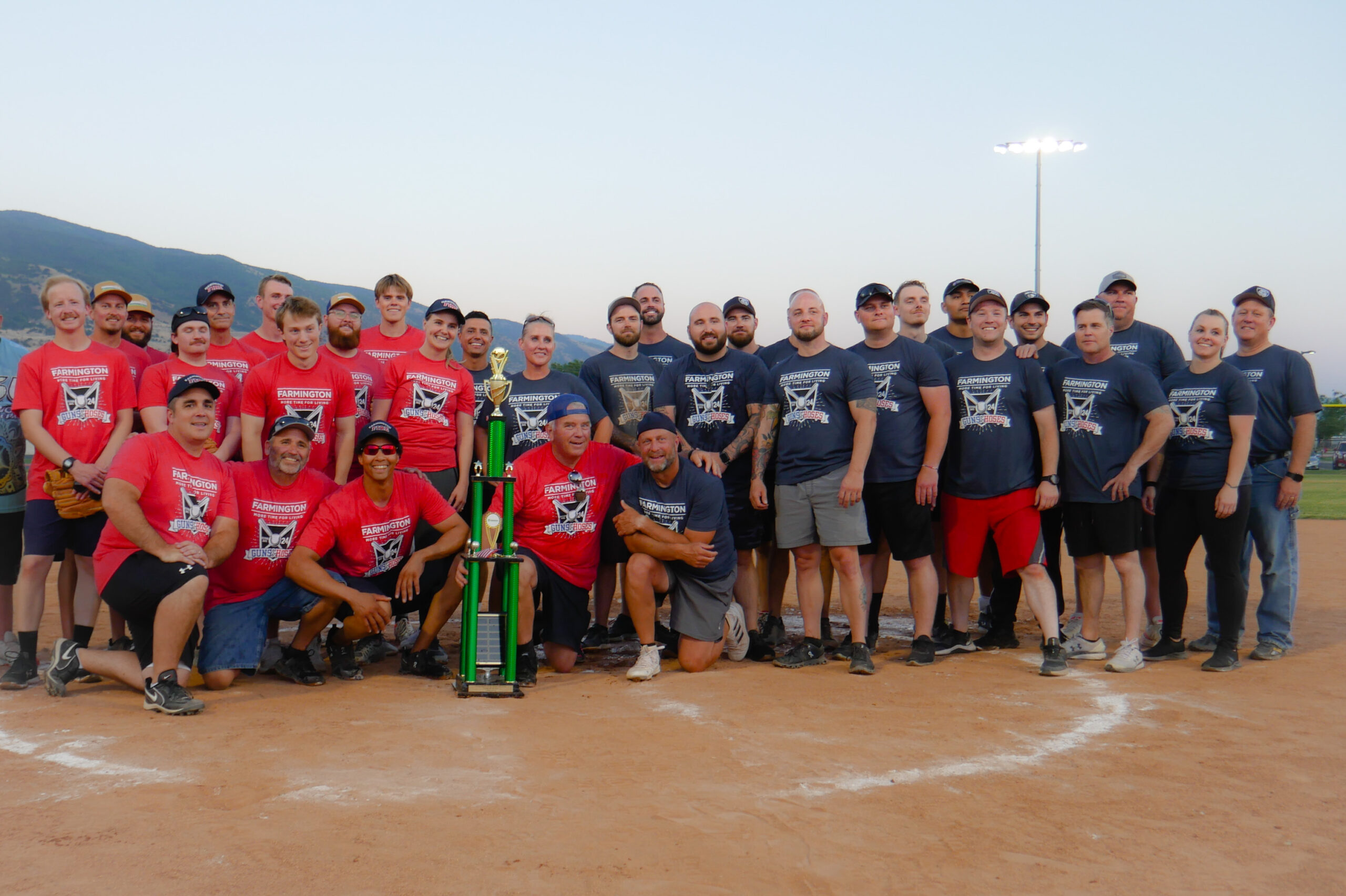 Police and Fire employees pose for photo