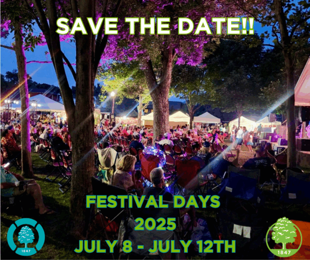FESTIVAL DAYS 2025 JULY 8 - JULY 12TH