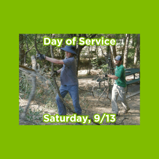 Join us for the 9/11 Day of Service at Woodland Park on Saturday, September 13. We will gather at 8 a.m. to help clean up the park and honor the spirit of community service. Your support makes a difference in keeping our parks beautiful. We hope to see you there.