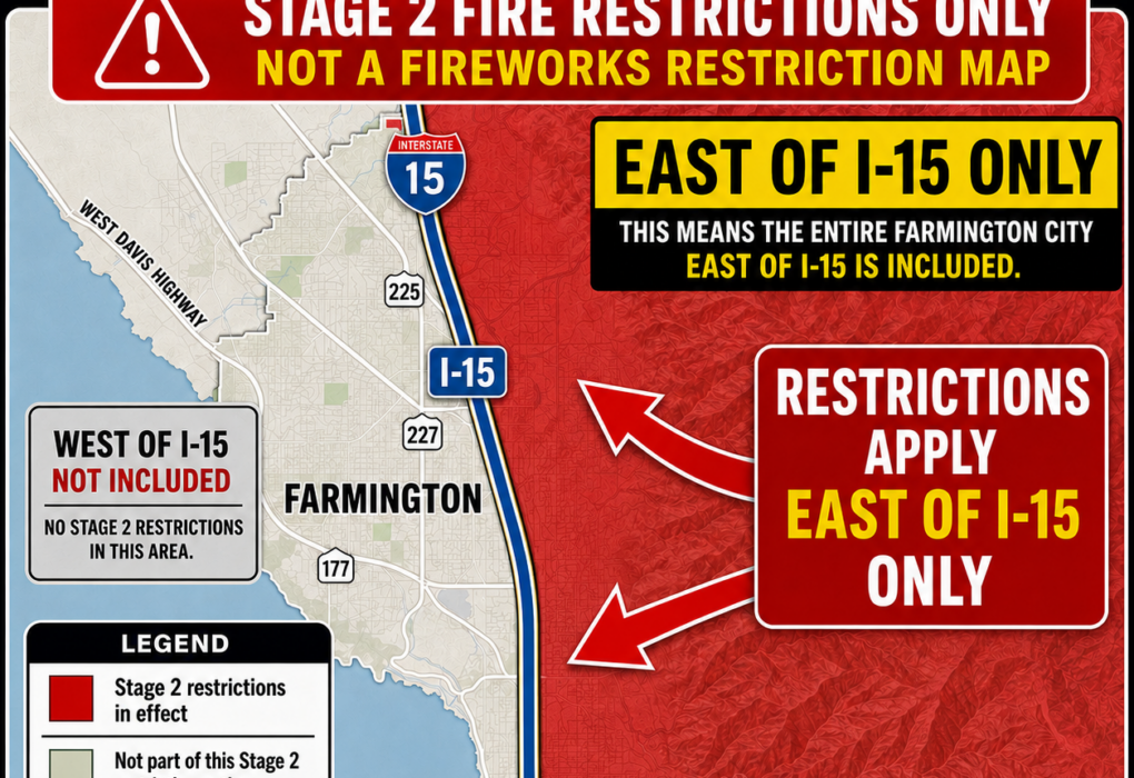 Fire Restrictions Expanded Across Utah Stage 2 Map