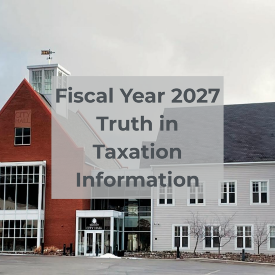 FY27 Truth In Taxation Information